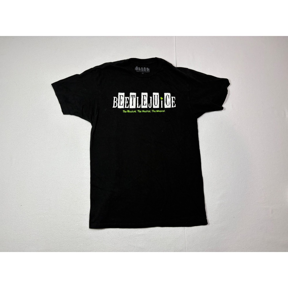 Beetlejuice The Musical Graphic T-Shirt Mens Medium Black Broadway Merchandise